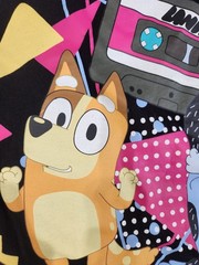 Bluey Bandit & Chilli Heeler “This Was The 80’s Man” T-Shirt Adult Size L USED