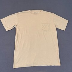 Local Boy Outfitters Men’s XL Short Sleeve Beige T Shirt Chest Pocket Outdoor
