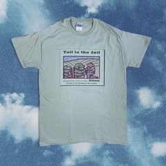 Vintage 90s Granola Green Nature Arizona Earthy T-Shirt Boho Southwest Sz Medium