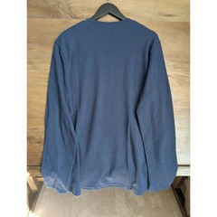 Travis Mathew T-Shirt Mens XL Mood Indigo Cloud Waffle Long Sleeve Crew Neck NWT
