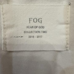 Fear Of God Tank Top Mens S White FOG Collection Two Longline Jersey Relaxed