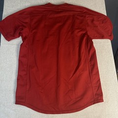 Men’s NIKE Pro Training Pull-On Crewneck Red Light Poly T-shirt – Large