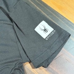 SYDER Men’s T-Shirt Black w/Logo Dri-Fit Poly/Spandex Microfiber Shirt Medium