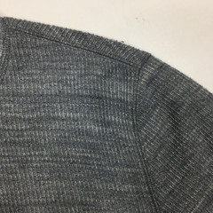 VINCE Marled Blue/Gray’ish White Long Sleeve Ribbed Shirt Mens sz Small/XS