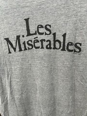 Hanes Vintage 80s Les Misérables Cosette Double-Sided Graphic Tee Gray XL