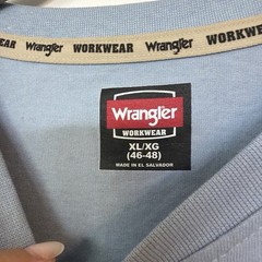 NWT Wrangler Workwear Men’s Pocket Henley T Shirt Blue XL 46-48 Relaxed Fit