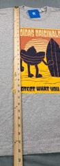 adidas Originals “Protect What You Love” Graphic Gray T-Shirt Mens Size Medium