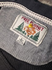 Free Planet Thermal Long Sleeve Tshirt Sz L Base layer Black Hiking Camping
