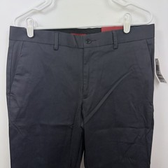 NWT Alfani Men’s 32 X 29 Gray Stretch Slim Fit Flat Front Dress Pants $60