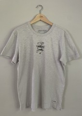 Life is Good Fishing Hooks Lures Tackle Grey T Shirt Sz M