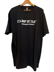 Dainese Orange County Motorcycle Street Bike Oversized Black T-Shirt XXL NWOT
