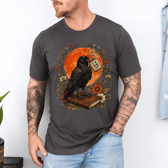 is He Vintage Dead Yet Dark Crow Raven Bird Humor Gothic T-Shirt