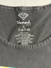 Diamond Supply Co Tank Top Mens Large Black Floral Logo Graphic Streetwear