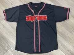 Vintage 90s The Sopranos Tony #1 Black Baseball Jersey Size XL HBO Exclusive