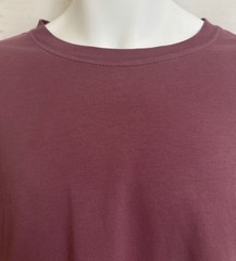 NWT Dalix Unisex Men’s L Plum 100% Cotton Loose Fit T-Shirt Short Sleeve NEW