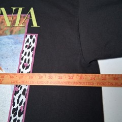 Shania Twain Shirt L/XL Black Graphic T Country Music Singer Cat Print