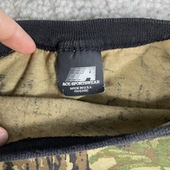 Vintage Camo Shirt Men XL Single Stitch Ace Sportswear Gun Creek Hunting Club