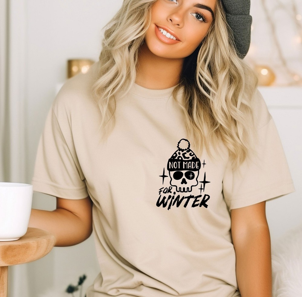 Not Made For Winter Shirt, Oversize Shirt, Christmas Gift Tee, Santa Claus Shirt