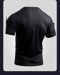 Men’s Multi Pocket Quick Drying High Elasticity Lightweight Tactical T-Shirt