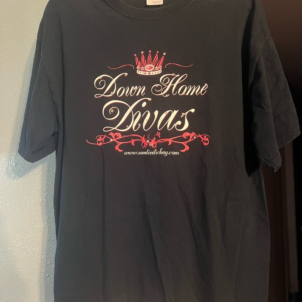 “Down Home Divas” T Shirt Black Sandie Dickey
