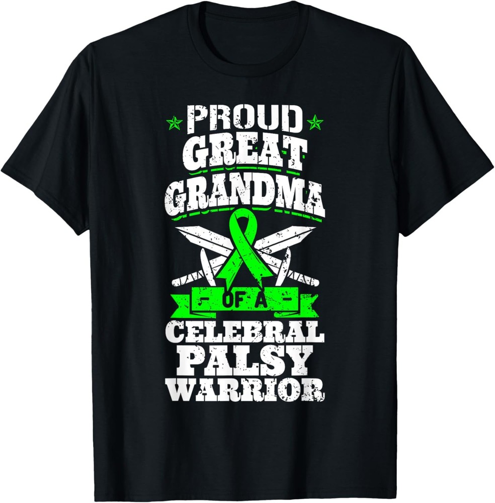 Proud Great Grandma Of A Cerebral Palsy Warrior CP Awareness T-Shirt
