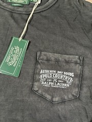 Polo Country Ralph Lauren Long Sleeve Graphic Shirt Men’s Large NWT Gray Black