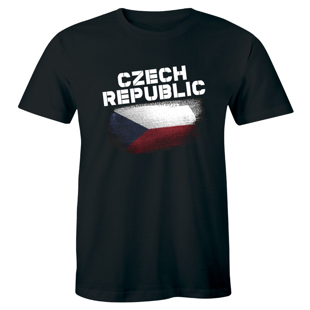 Czech Republic Country Crest Flag Colors Nationality Ethnic Pride -Men’s T-shirt
