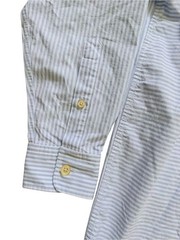 NWT Tommy Hilfiger Blue White Striped Button Down Oxford Shirt Size S