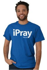 I Pray Religious Philippians Christian Bible Womens or Mens Crewneck T Shirt Tee