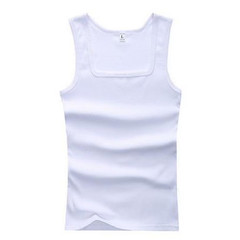 Summer Men Clothing Tank Tops Black White Gray Singlets Sleeveless Colors tight