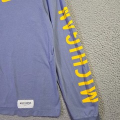 Nike Michigan Wolverines Mens Large Blue U of M College Champion Long Sleeve