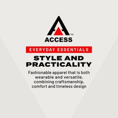 Access Men’s Heavyweight Short Sleeve Cotton V-Neck T-Shirt (Pack of 3)