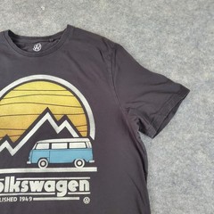 Volkswagen Shirt Mens Extra Large Gray Crew Neck Short Sleeve Graphic Stretch