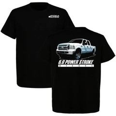 6.0L Ford Trucks Powerstroke Diesel T-shirt, Car Engine Enthusiast Shirt, Perfec