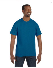 Gildan Mens G500 Premium Short Sleeve Heavy Cotton Plain Casual T-Shirt Pack 6