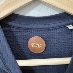 Common People Ottoman T Shirt Medium Blue Short SleeveTextured Elevated Basics