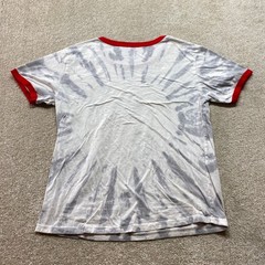 Mighty Fine Tie Dye Space Shuttle Launch Shirt Mens XL Red Trim Graphic Tee