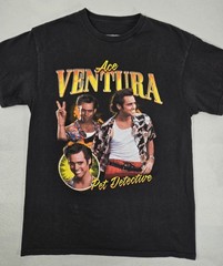 Ace Ventura Pet Detective Short Sleeve Graphic T-Shirt Adult Size Medium Black