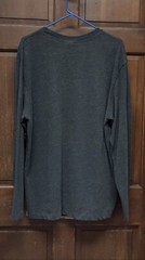 Old Navy Charcoal Gray Long Sleeve Knit Crew Neck Shirt Men’s Size XL Soft Feel