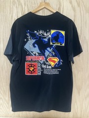 Superman Licenced T-Shirt, Front/Back Screen Print Graphics, Men’s Size L, NEW