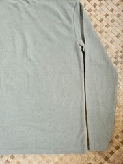 Hurley Thermal Shirt Mens Medium Green Long Sleeve Waffle Knit Surf Skate NEW