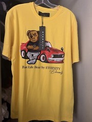Eternity BC/AD MEN Fast Life BEAR T-SHIRT YELLOW/MULTICOLOR E1134441-YEL