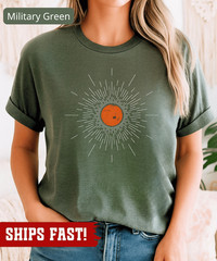 Sun T-shirt, Sunburst Shirt, Vintage Summer Vibes Tee, Boho Spring Outfit, Inspi
