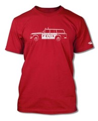 Volvo P220 Station Wagon Swedish Polis police 1962 – 69 T-Shirt – Men – Side Vie