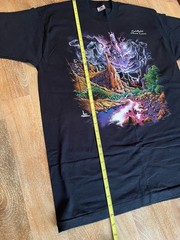 NOS Vintage 90s Wild Horse T Shirt XL Black Desert Canyon Graphic Single Stitch