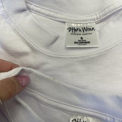 Shaka Wear Super Max Heavy White Short Sleeve T Shirts 5 Pack Mens Small Defects