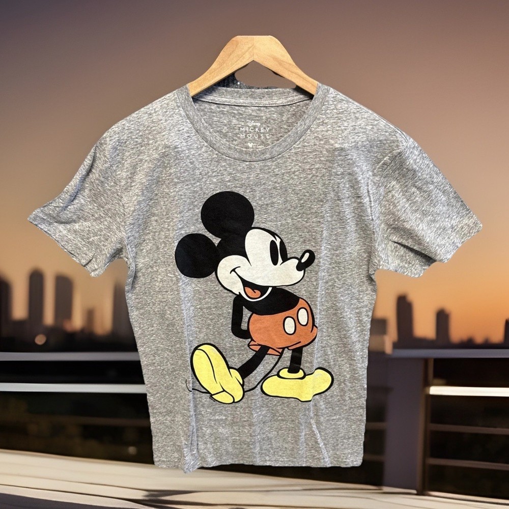 Disney NWOT Mickey Mouse Heather Gray Graphic Tee