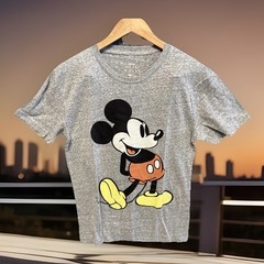 Disney NWOT Mickey Mouse Heather Gray Graphic Tee