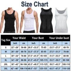 Men’s Slimming Tummy Body Shaper Vest Compression T-Shirt Ultra Durable Tank Top