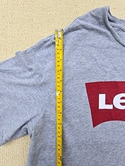 Levi’s Men’s T-Shirt Size XL Gray Cotton Crew Neck Short Sleeve